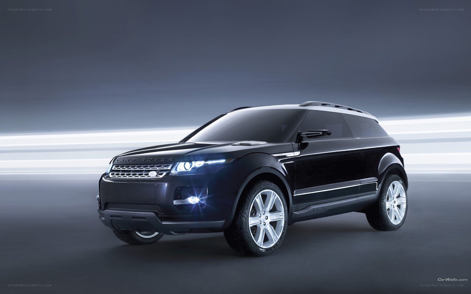 Black Land Rover Concept Car