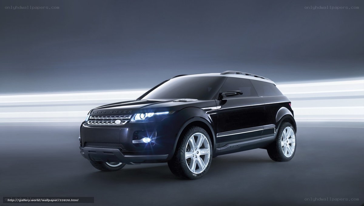 Black Land Rover Concept Car