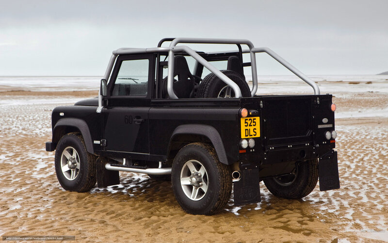 Black Land Rover Defender — Dramatic