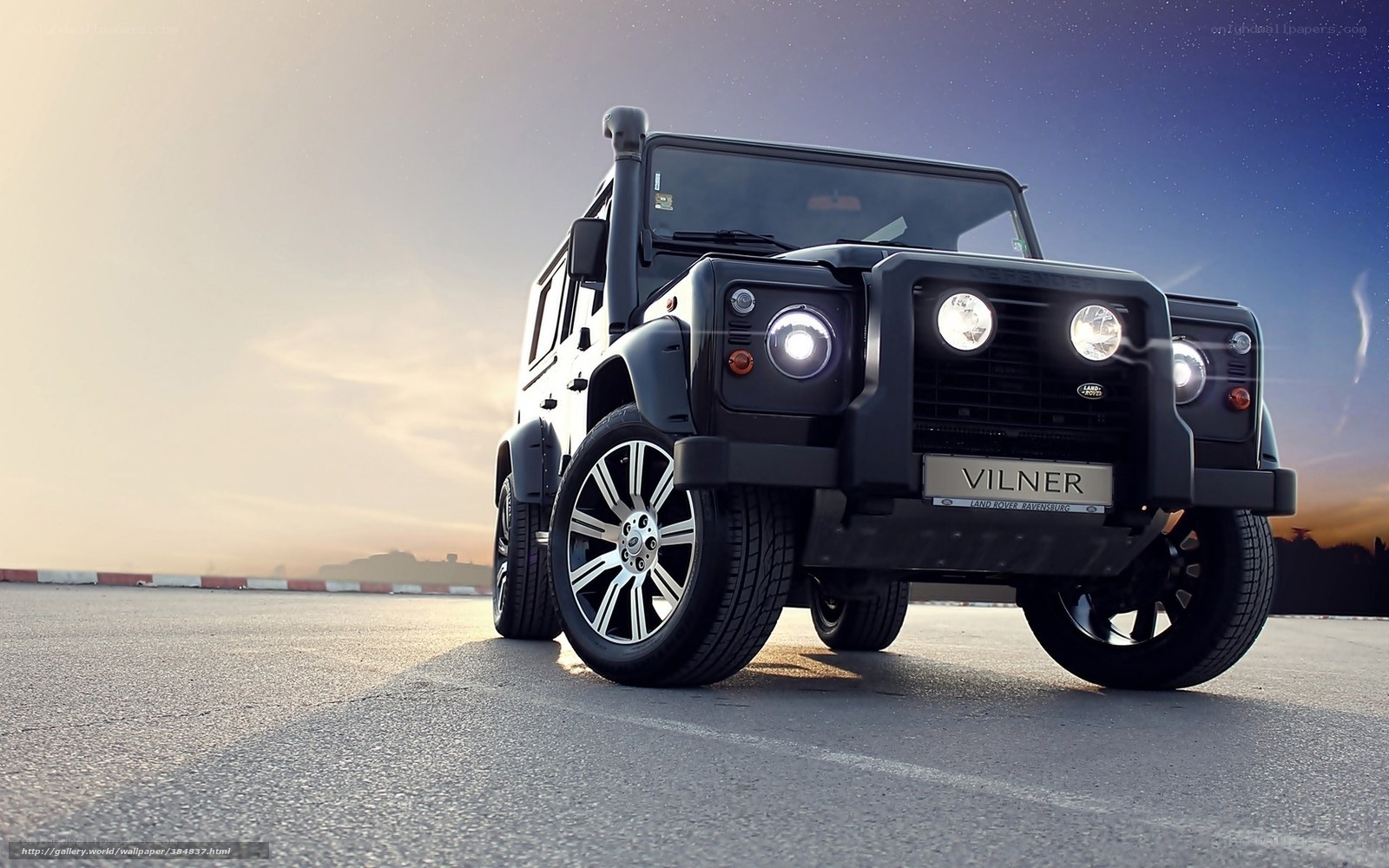Black Land Rover Defender