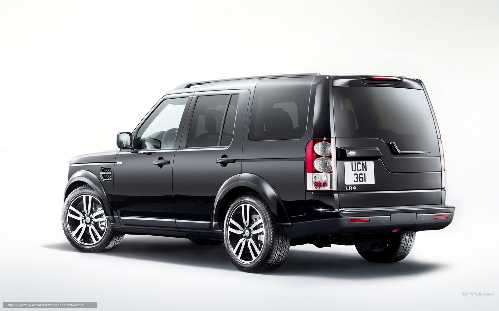 black land rover lr4 suv