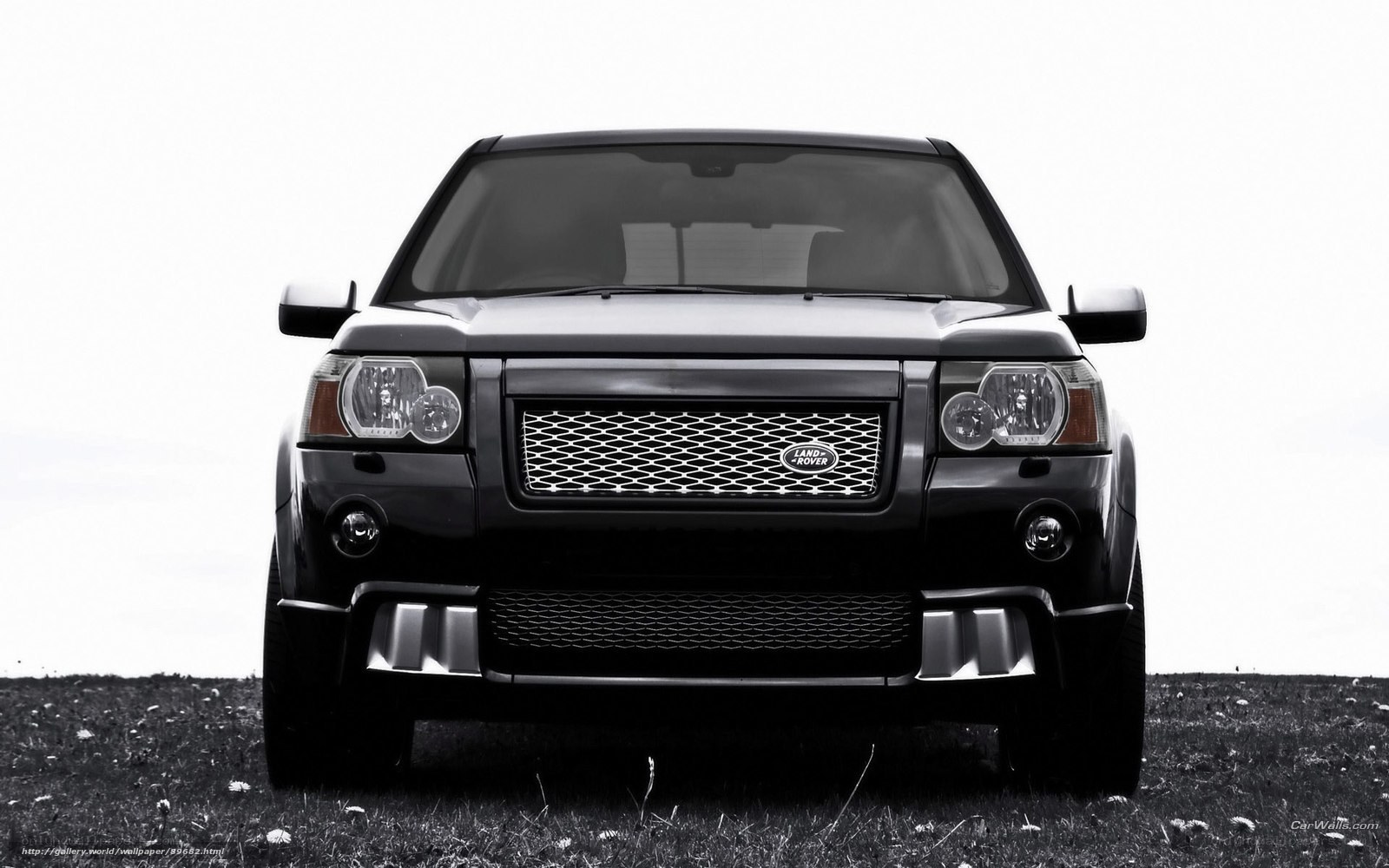 Black Land Rover SUV
