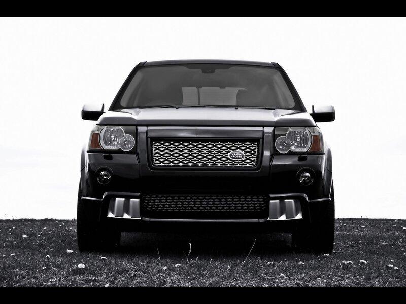 black land rover suv
