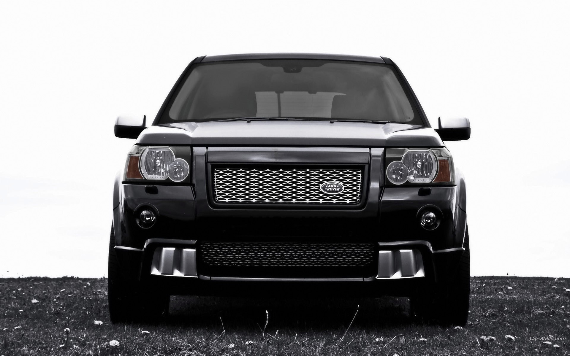 black land rover suv