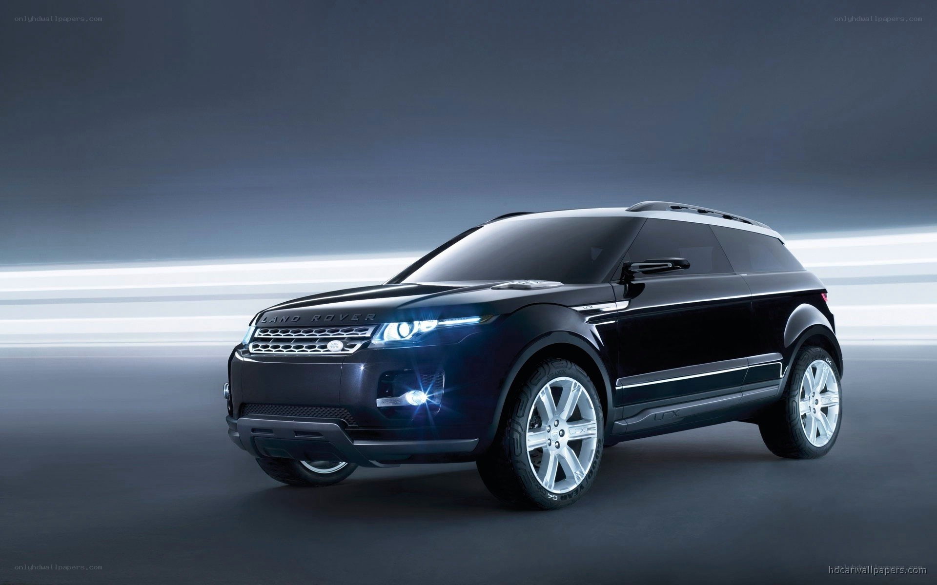 Black Land Rover SUV