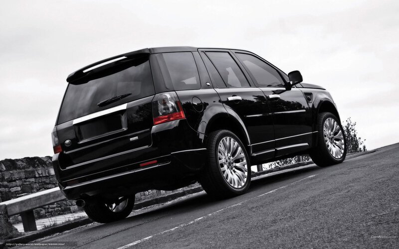 black land rover suv