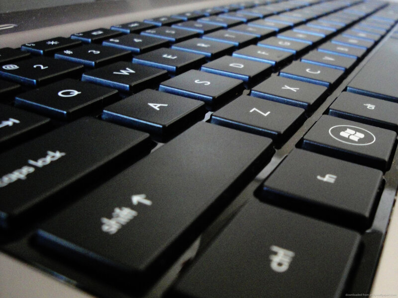 Black Laptop Keyboard — Neutral