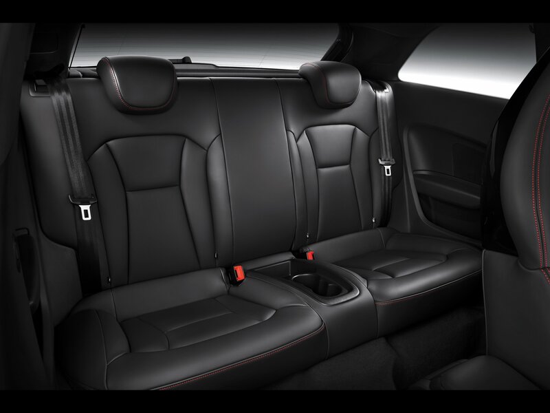 Black leather back seats