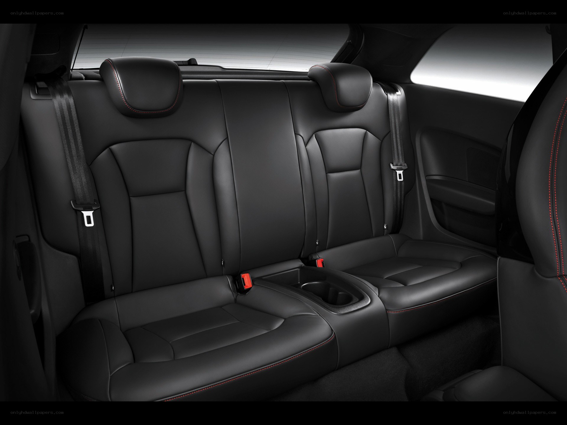 Black leather back seats