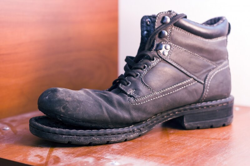 Black Leather Boot