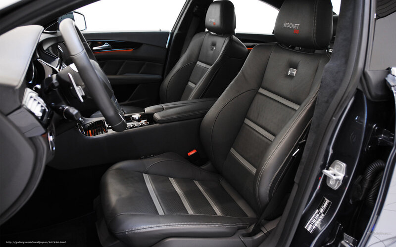 black leather car interior