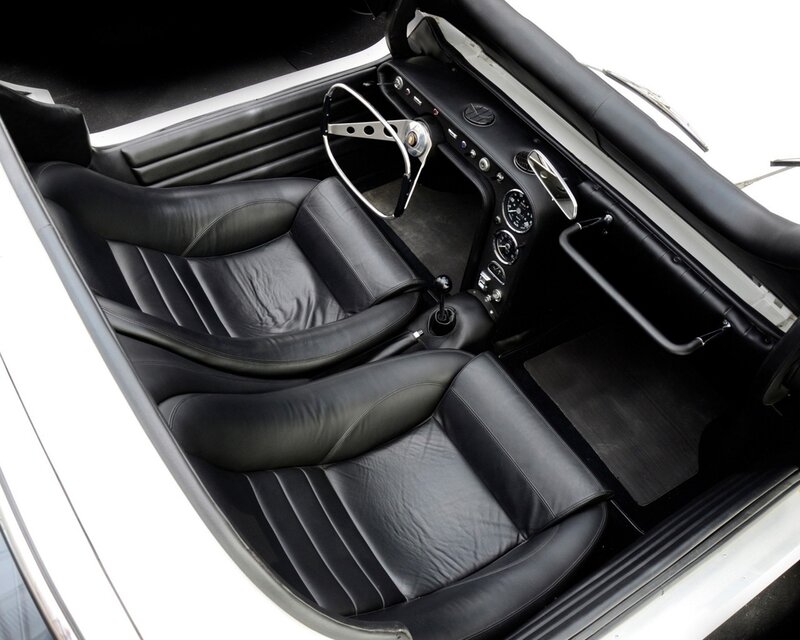 black leather car interior