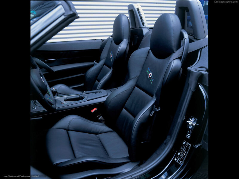 black leather car interior