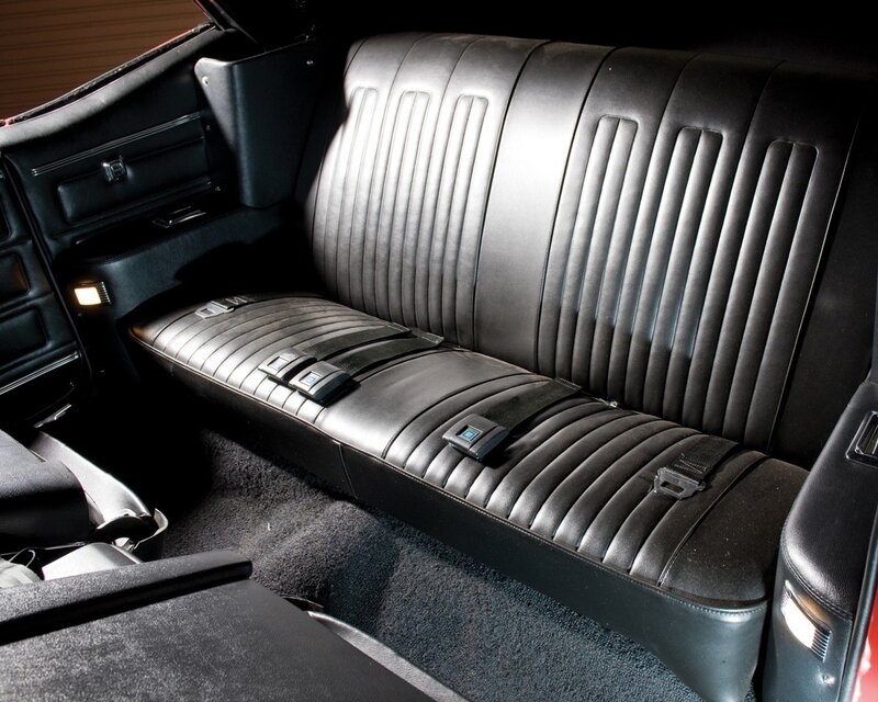 Black Leather Car Seat — Dramatic