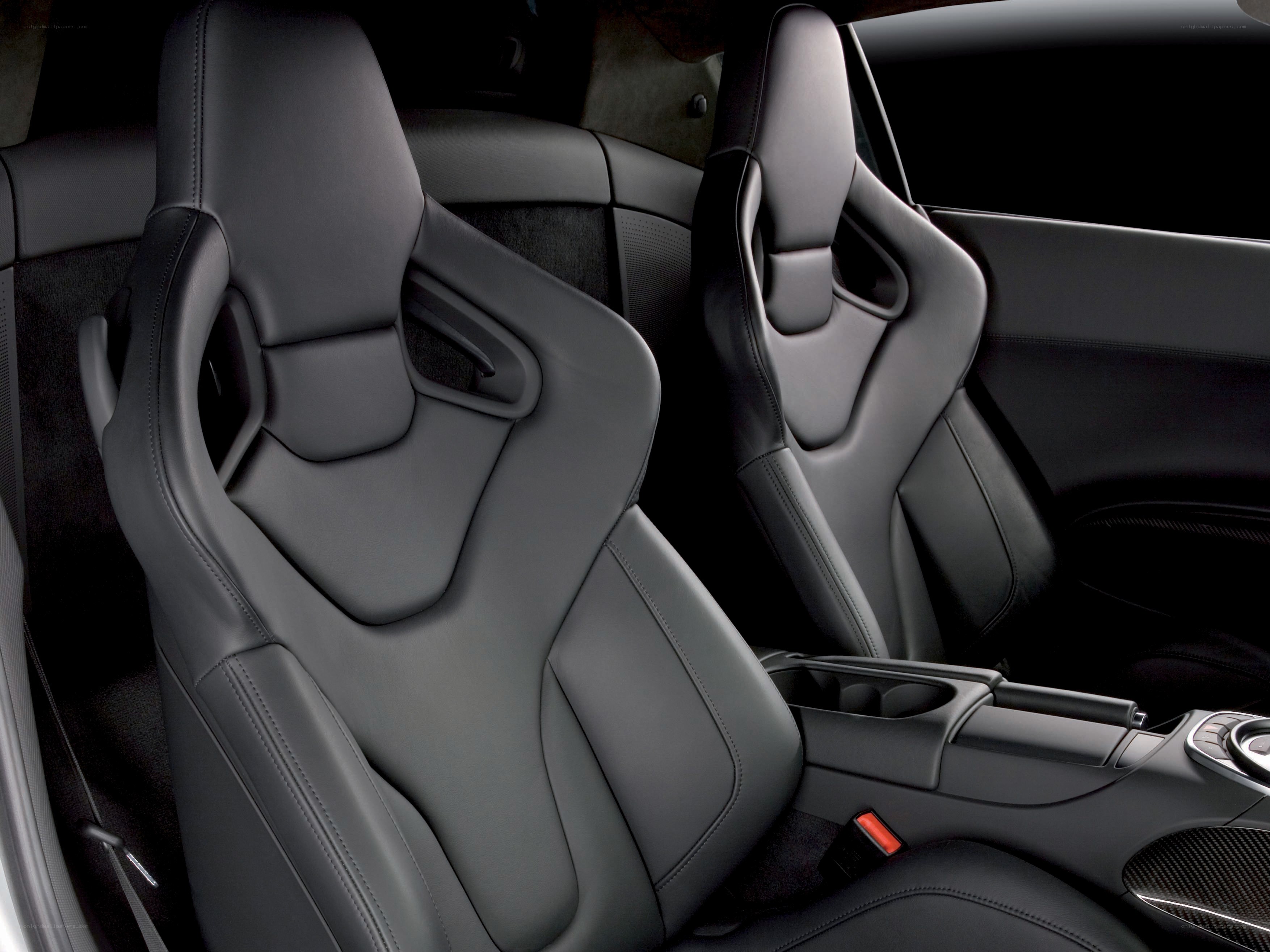 black leather car seats