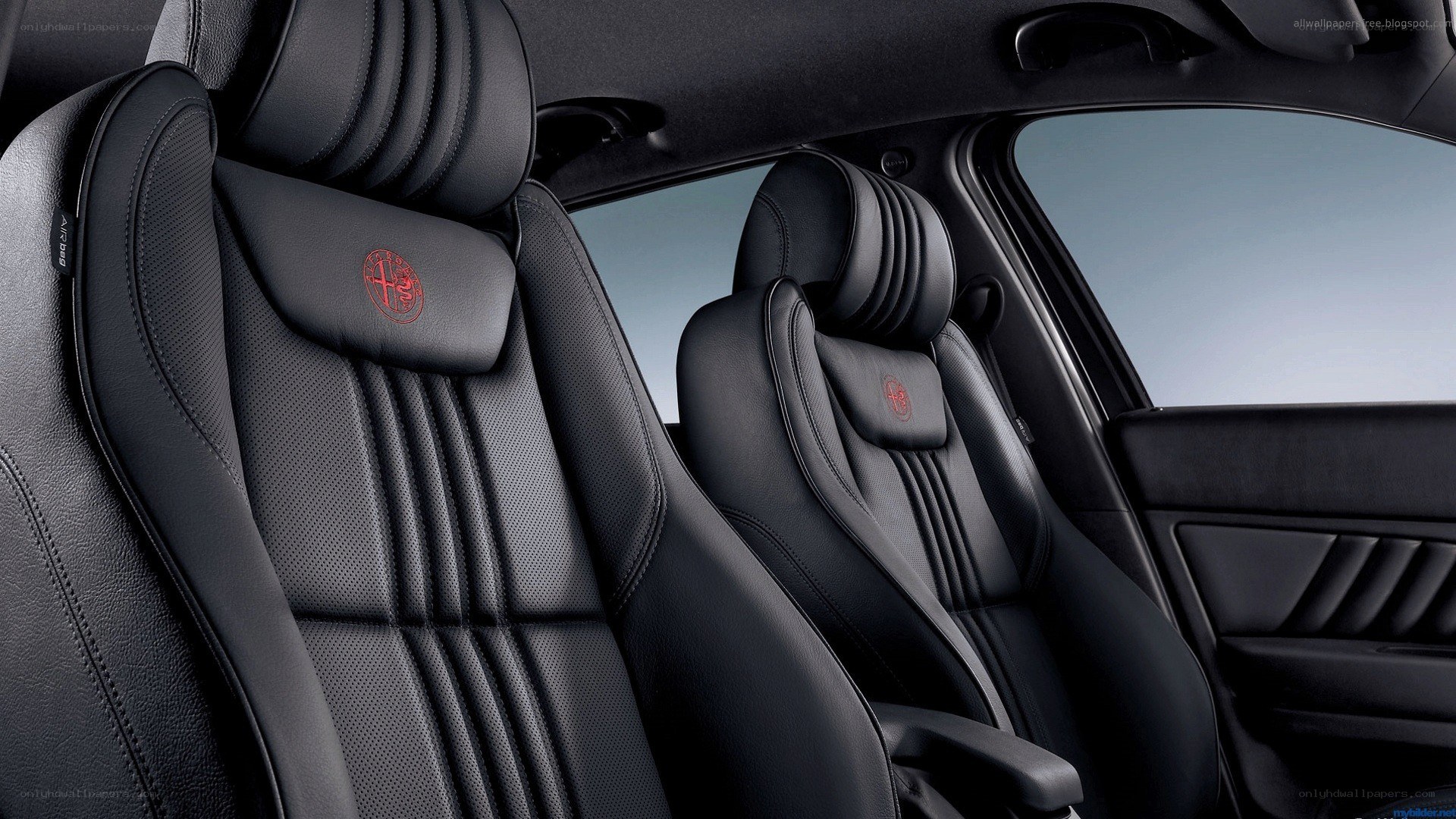 black leather car seats