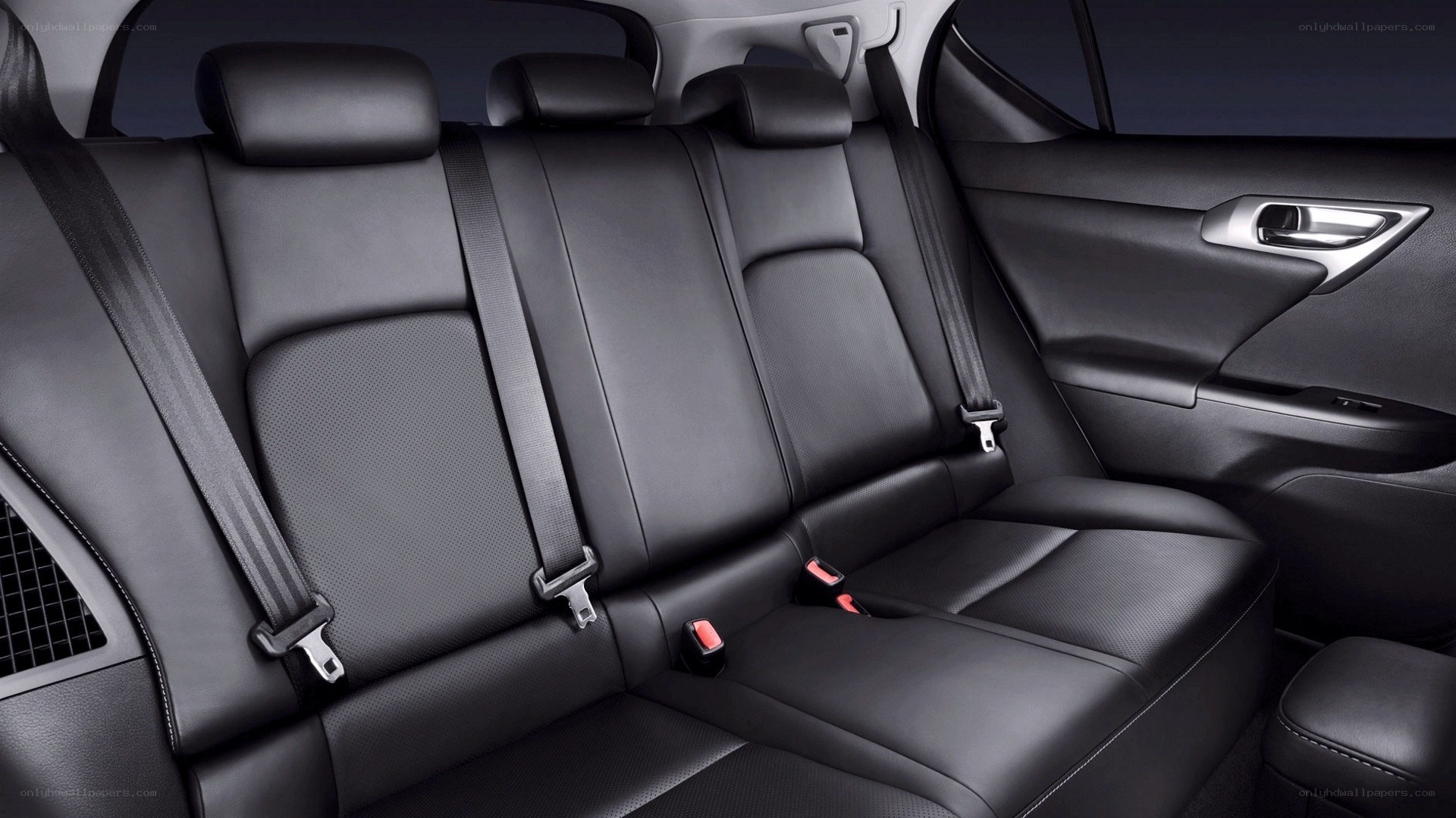 black leather car seats