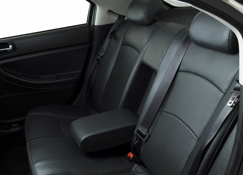black leather car seats