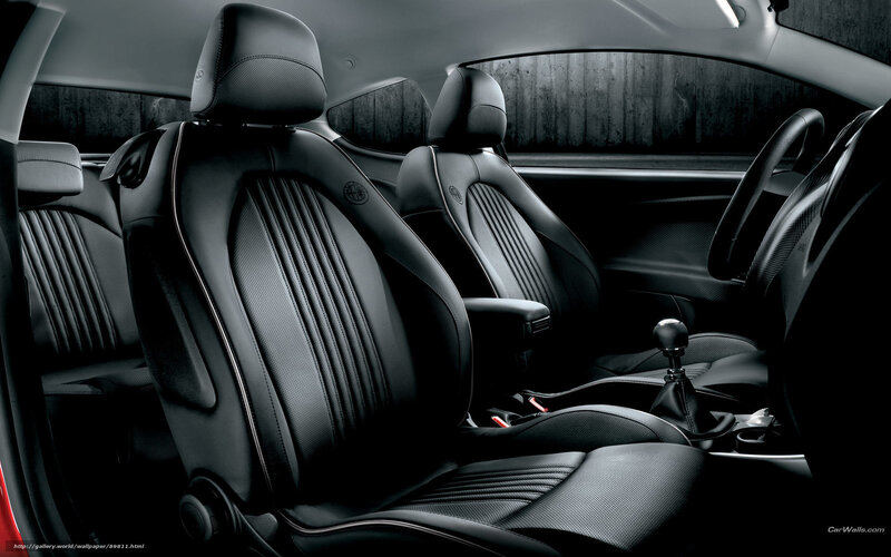 Black Leather Car Seats — Dramatic