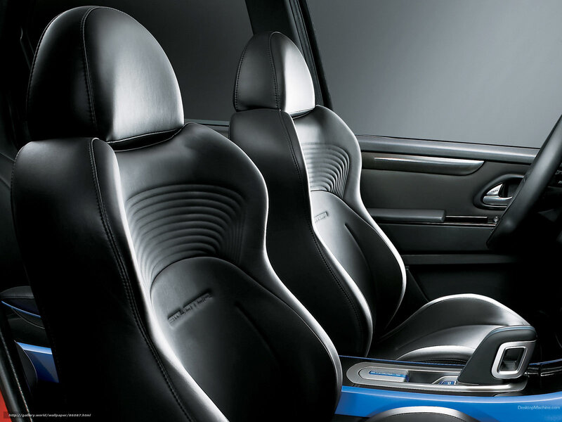 Black Leather Car Seats — Modern
