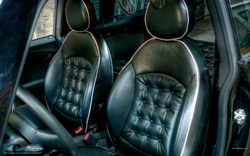 Black Leather Car Seats — Neutral, Photograph, Steering Wheel