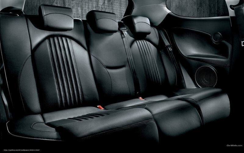 black leather car seats