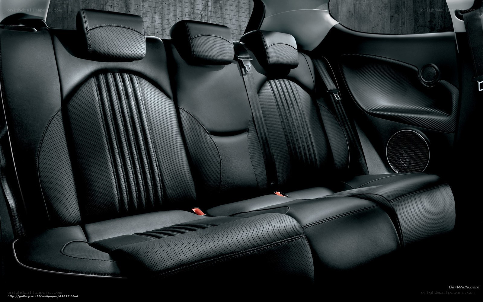 black leather car seats