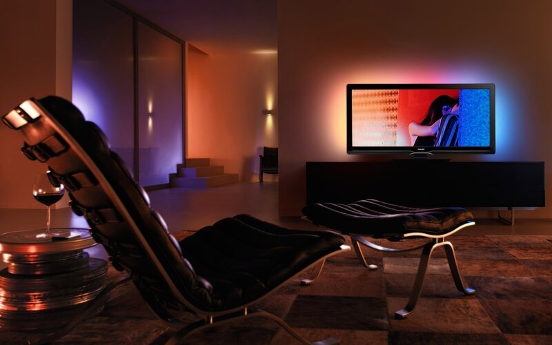 Black Leather Chair — Dark