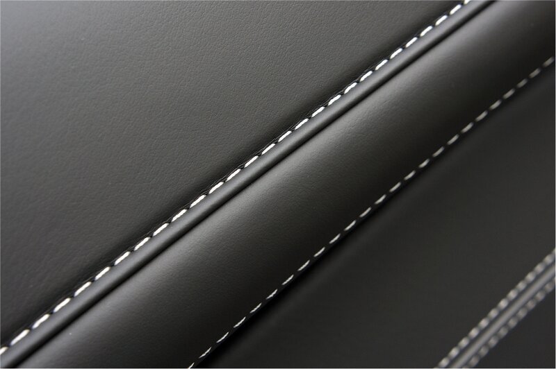 Black Leather Stitching