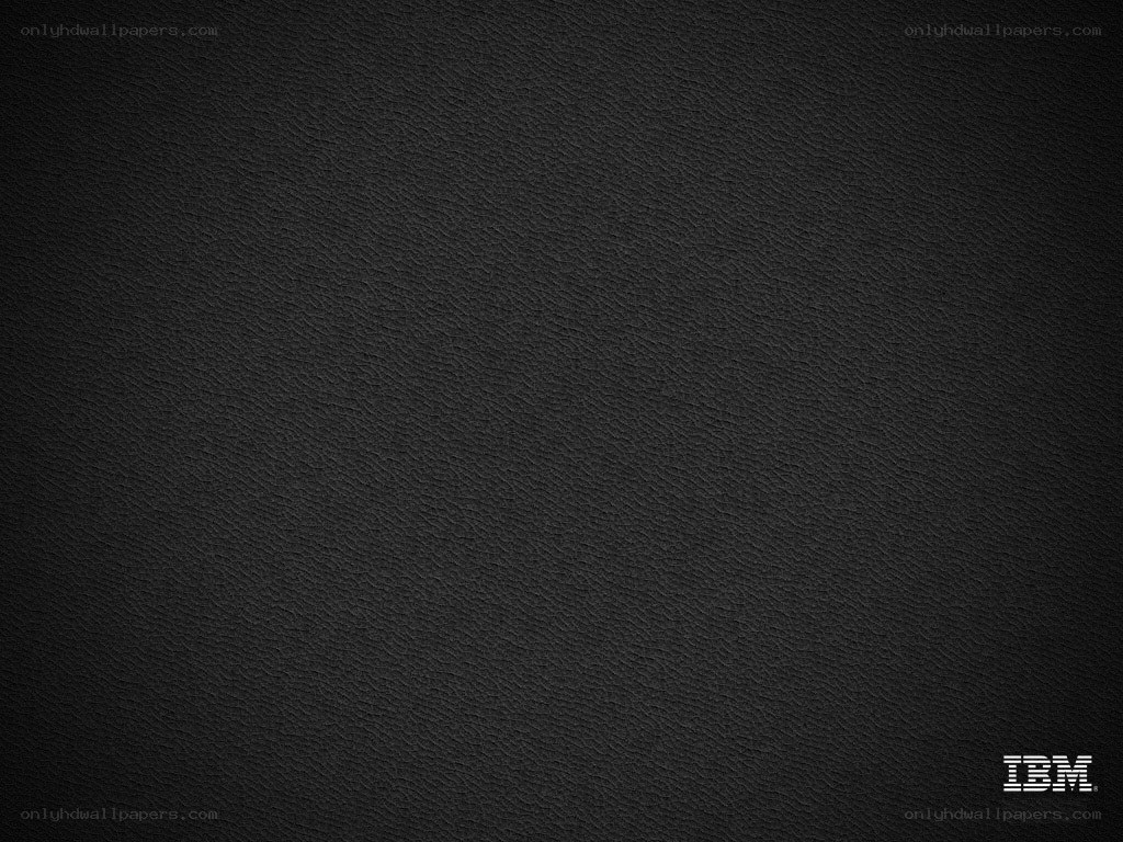 black leather texture with IBM logo