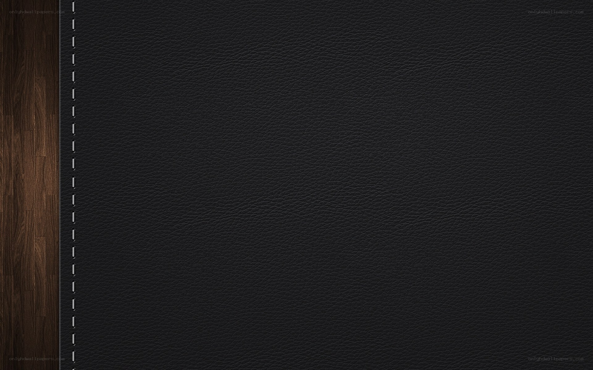 black leather texture with wood