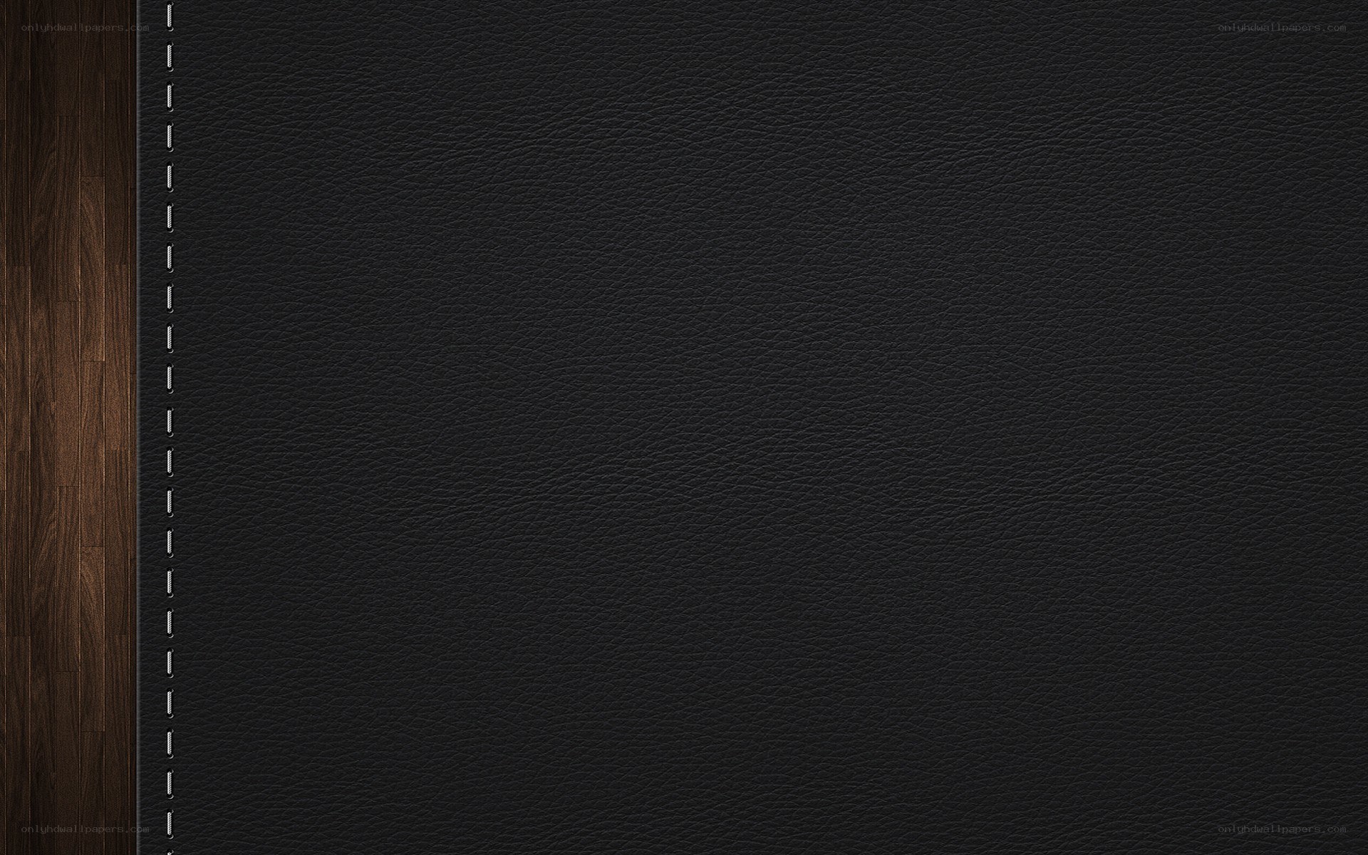 black leather texture with wood