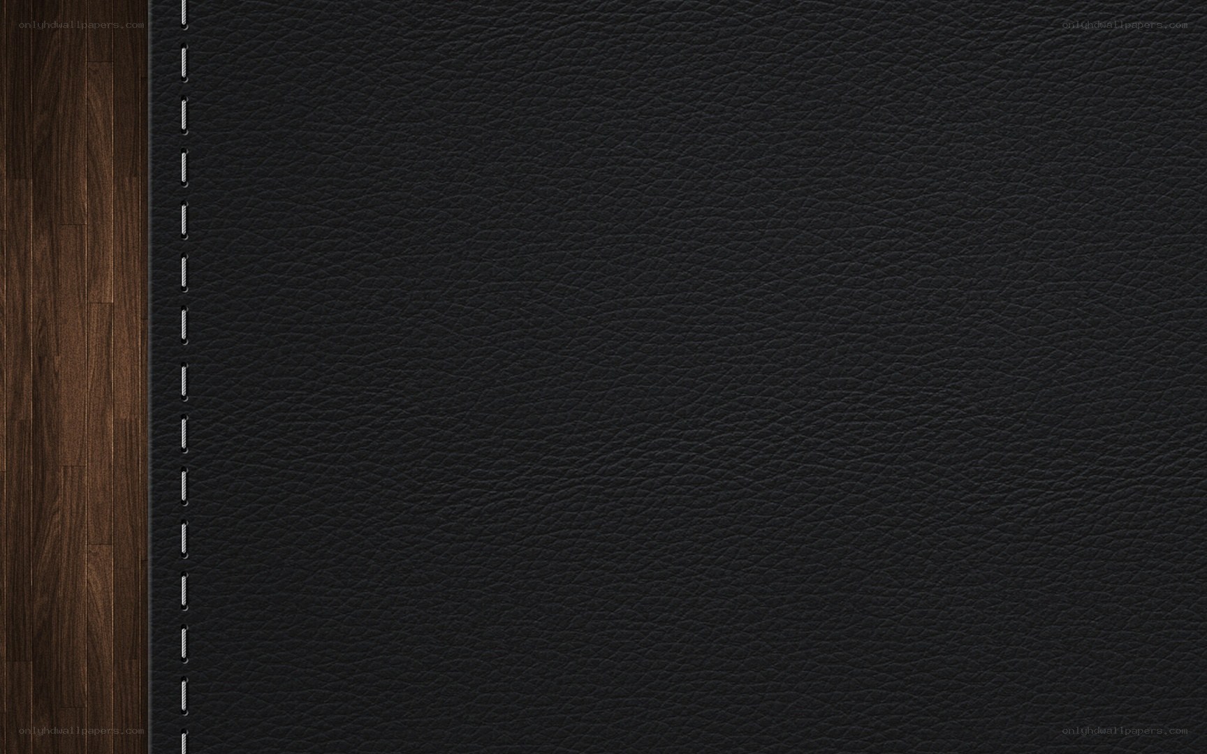 black leather texture with wood
