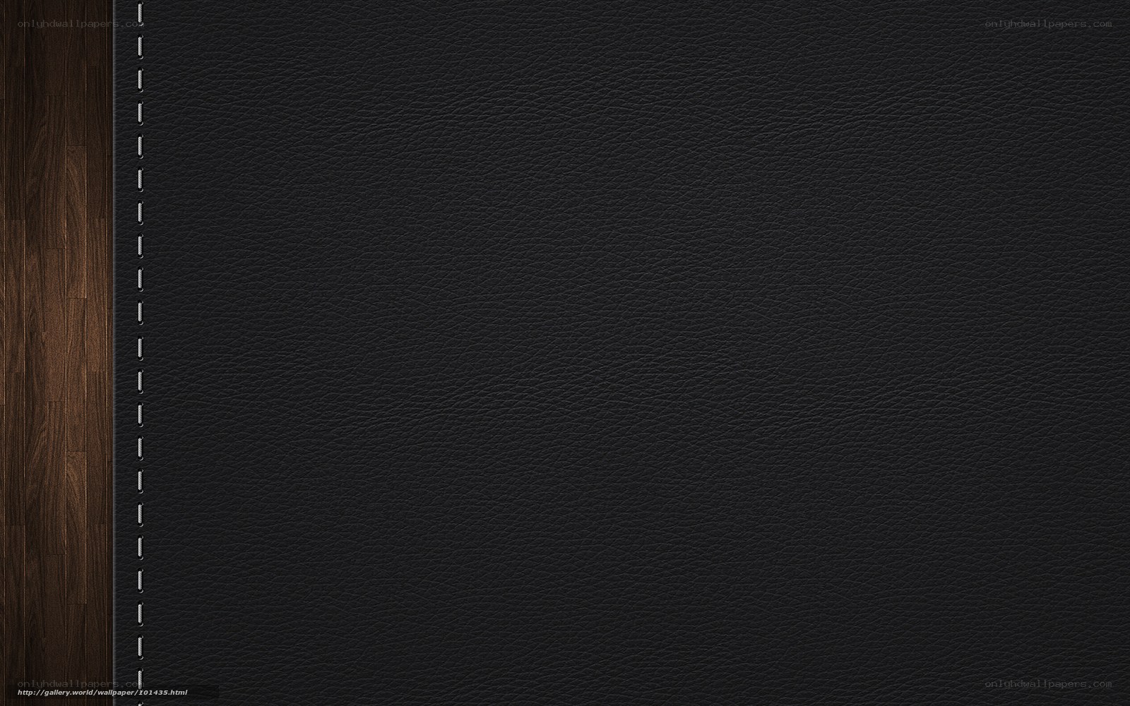 black leather texture with wood
