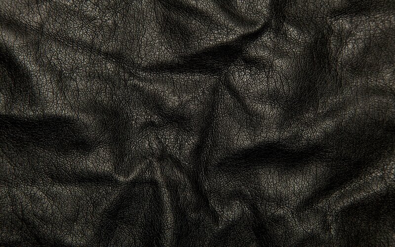 Black Leather Texture — Wrinkles