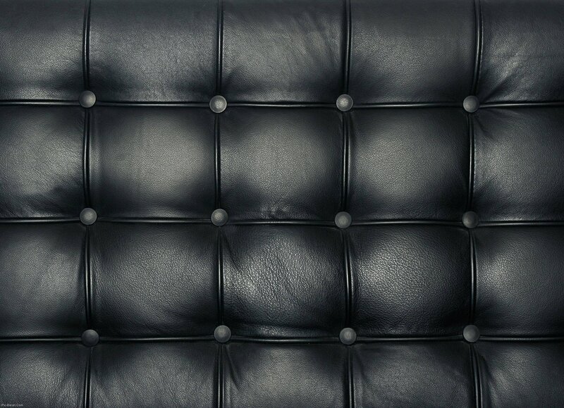 Black Leather Tufted Surface