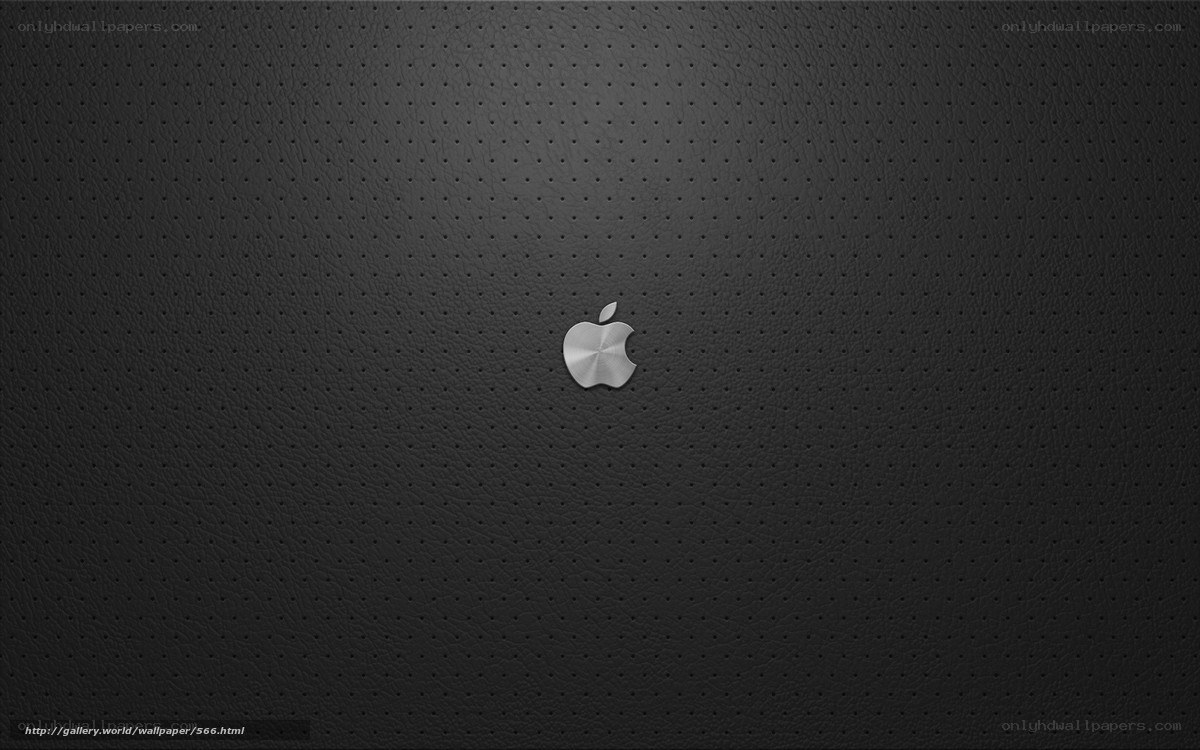 black leather with apple logo