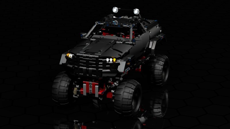 Black Lego Monster Truck