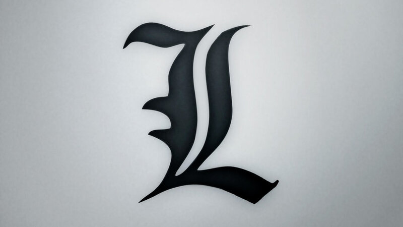 Black Letter L Symbol