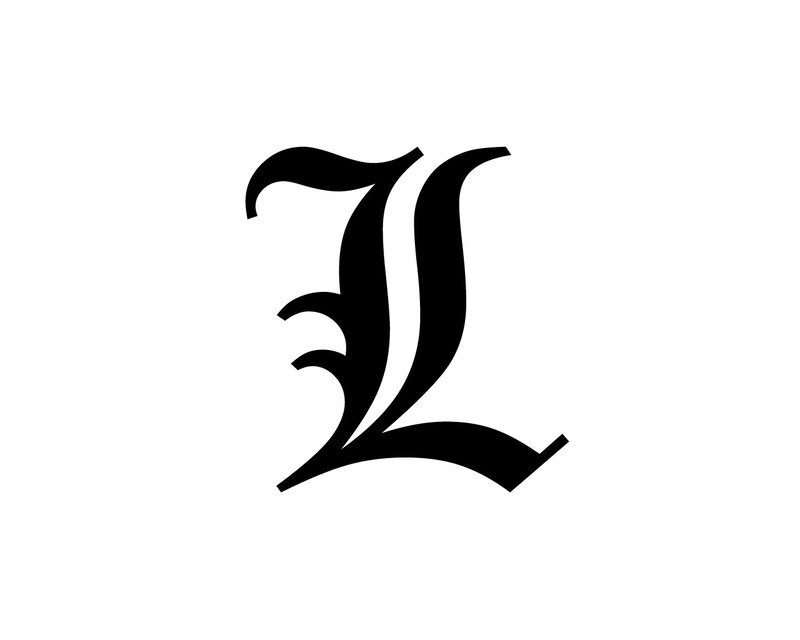 black letter three