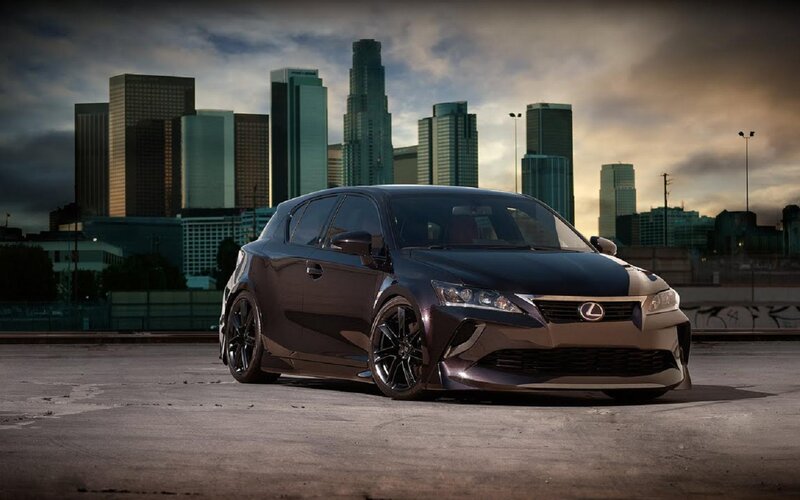 Black Lexus Car — Dramatic