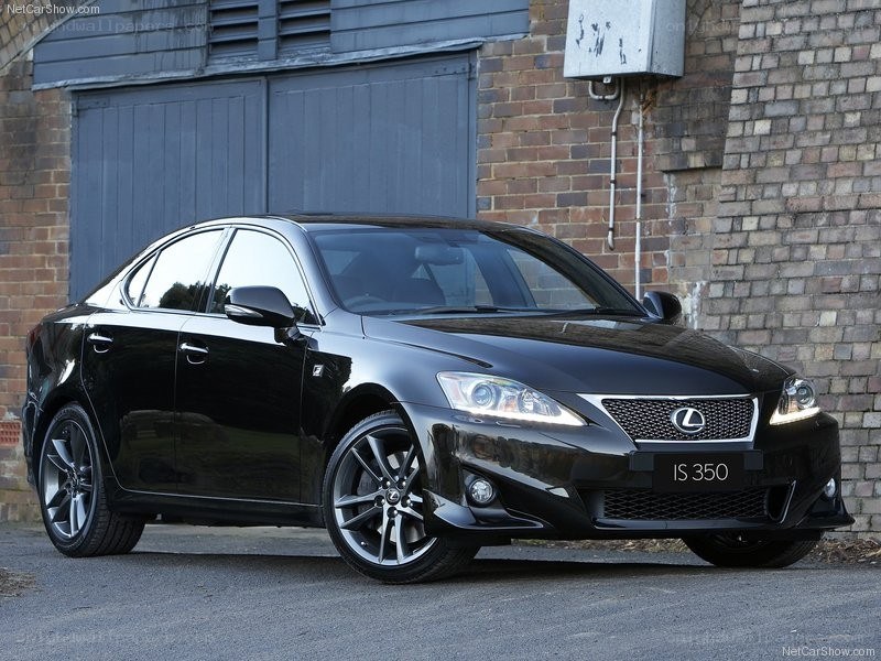 Black Lexus IS 350 sedan