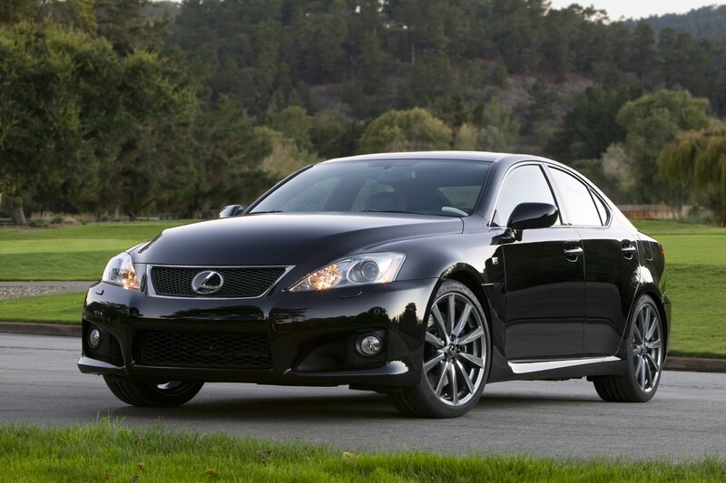 Black Lexus IS-F sedan
