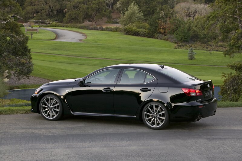 Black Lexus IS-F sedan