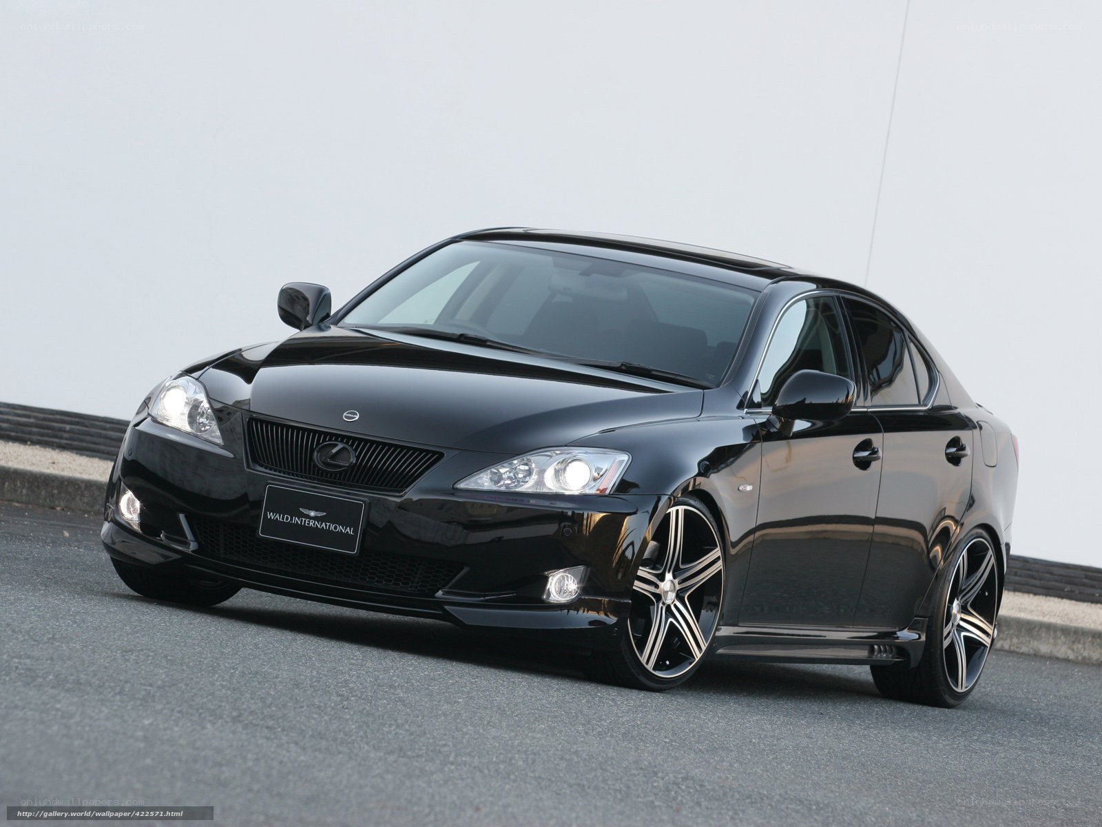 Black Lexus IS-F sedan
