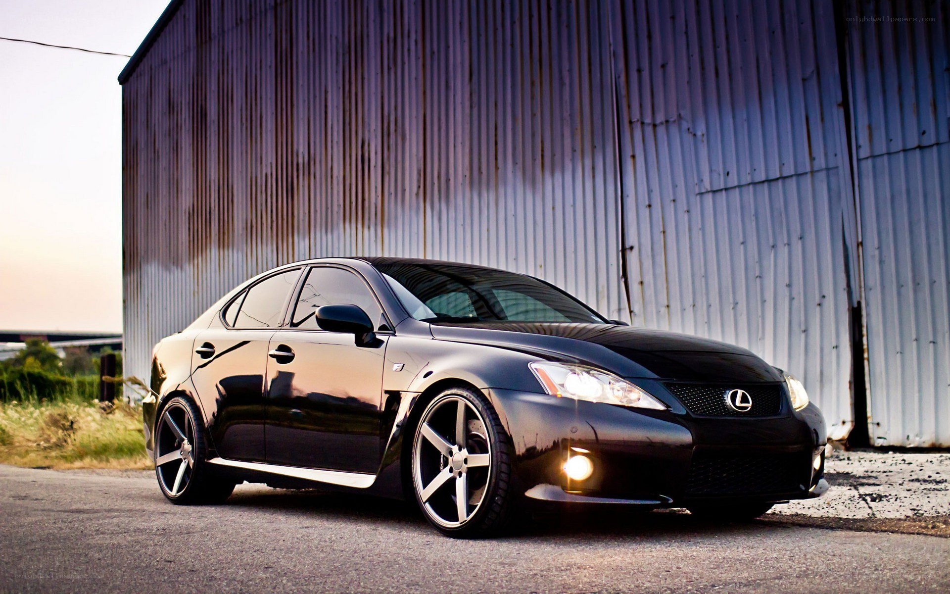 black lexus is250 sedan