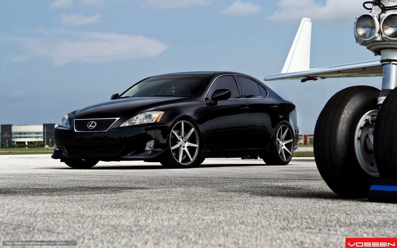 Black Lexus IS350 on tarmac