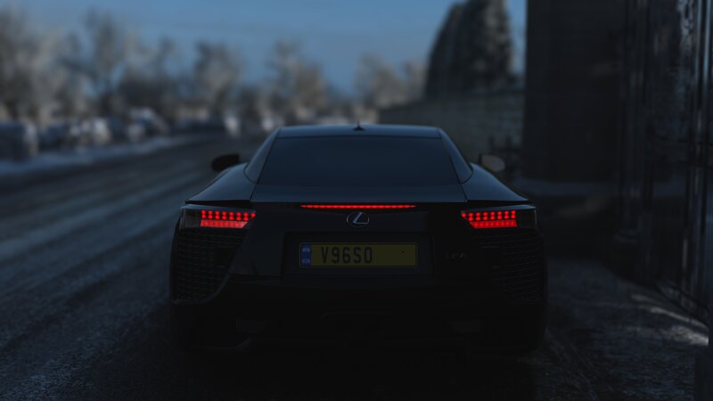 Black Lexus Lfa Car