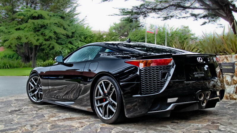 Black Lexus LFA Sports Car — Calm