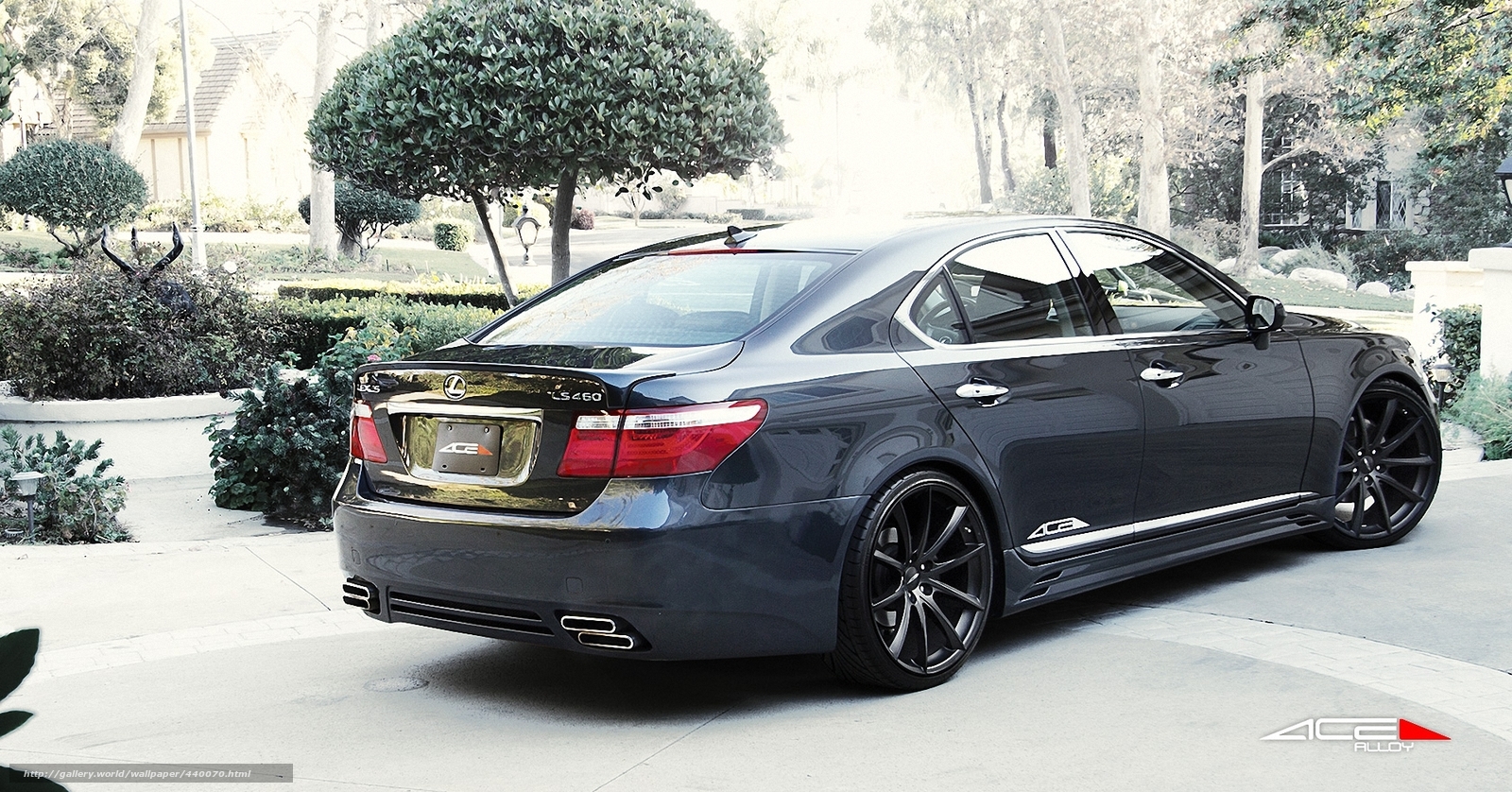 black lexus ls460 sedan